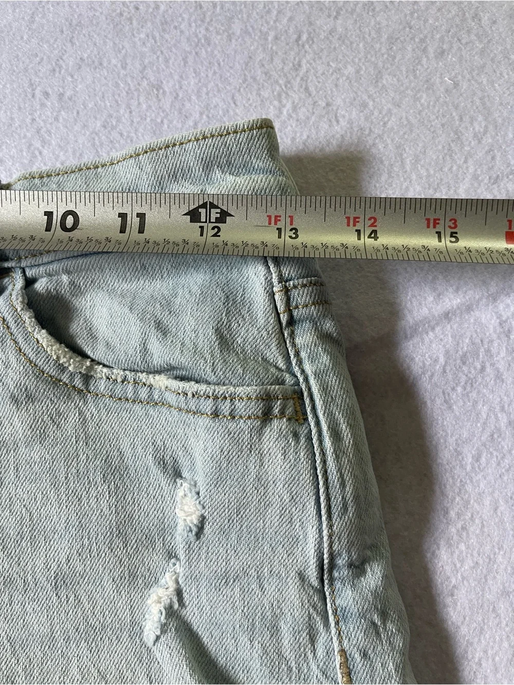 Universal Thread Light Blue Distressed Jean Shorts